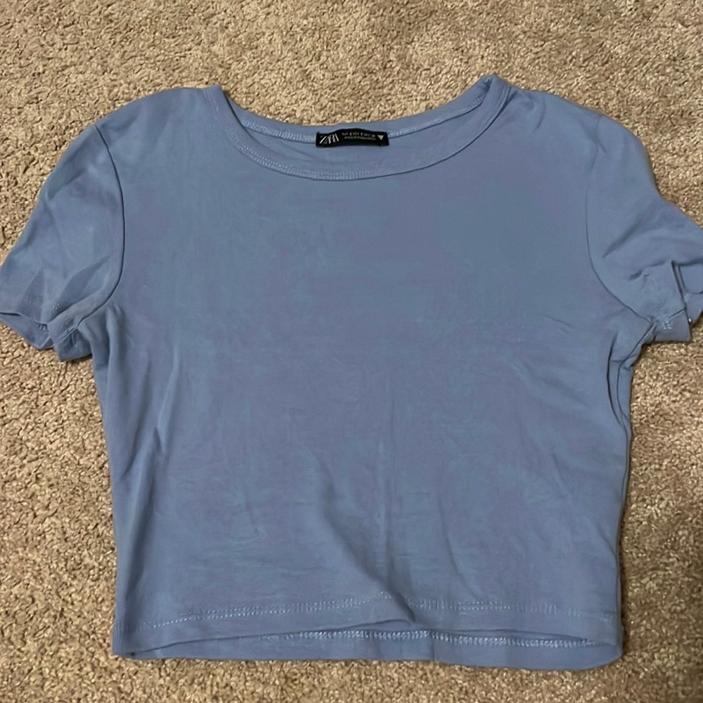ZARA cropped shirt